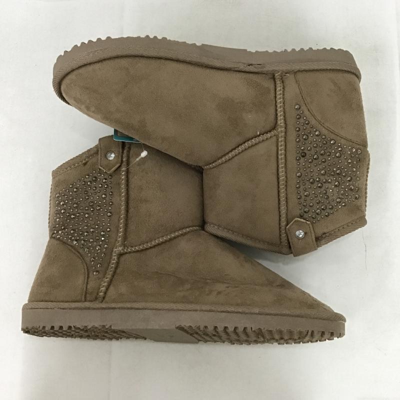 古着 USED ブーツ ショートブーツ ボア スタッズ L 無地 ベージュ / ベージュ / beige レディース USED 古着 中古 10160629