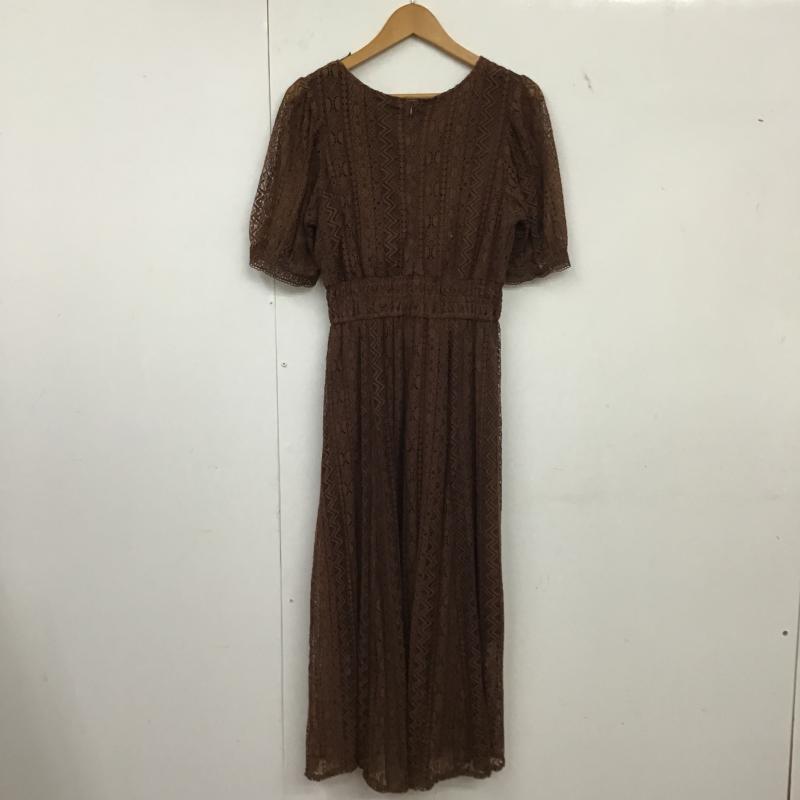 オリーブデオリーブ OLIVE des OLIVE ワンピース ロングスカート FREE 無地 茶 / ブラウン / brown レディース USED 古着 中古 10160633
