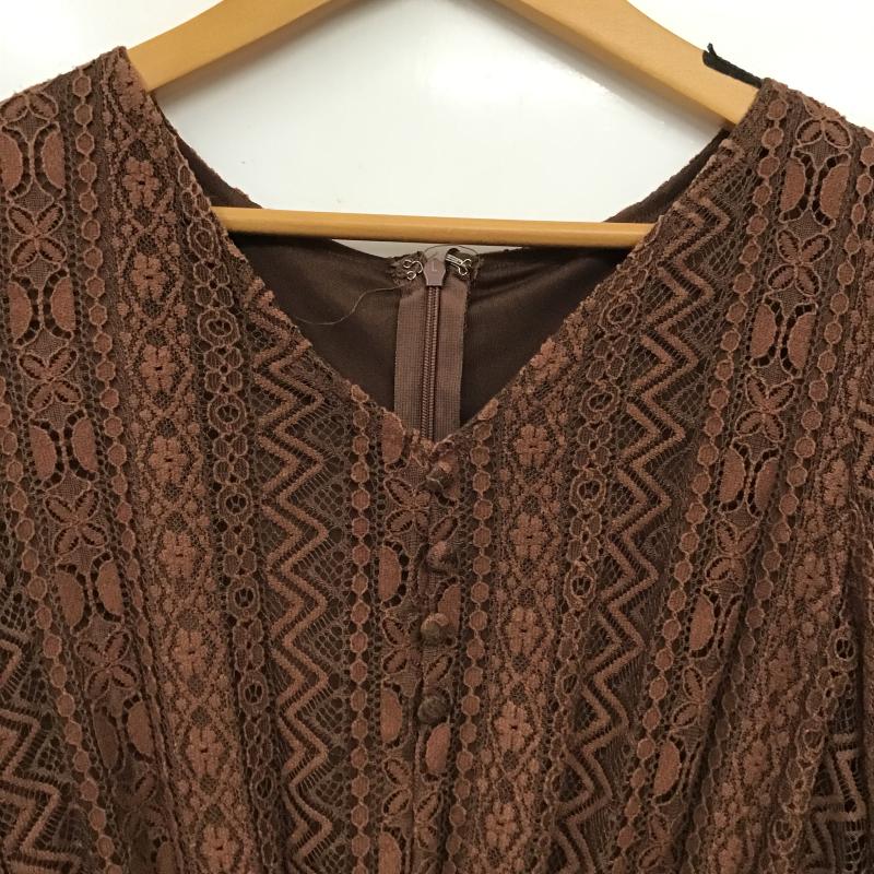 オリーブデオリーブ OLIVE des OLIVE ワンピース ロングスカート FREE 無地 茶 / ブラウン / brown レディース USED 古着 中古 10160633