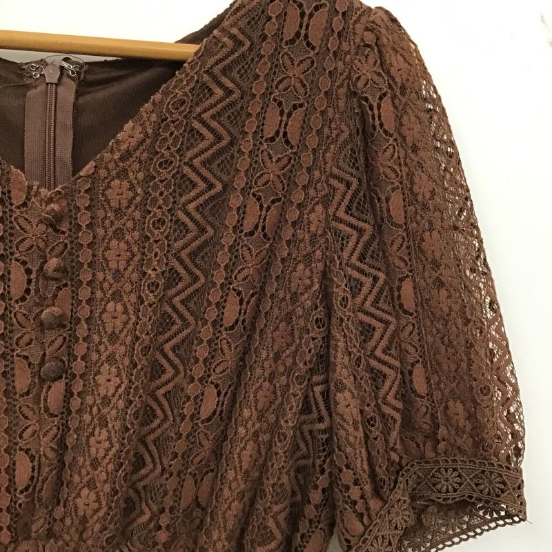 オリーブデオリーブ OLIVE des OLIVE ワンピース ロングスカート FREE 無地 茶 / ブラウン / brown レディース USED 古着 中古 10160633