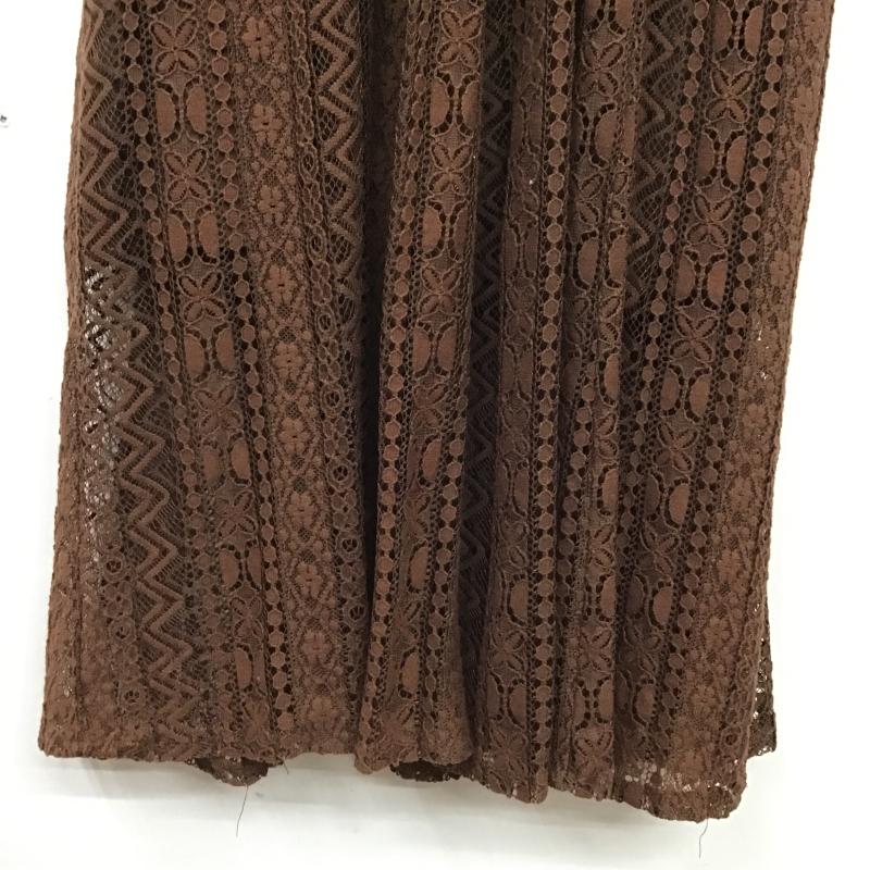 オリーブデオリーブ OLIVE des OLIVE ワンピース ロングスカート FREE 無地 茶 / ブラウン / brown レディース USED 古着 中古 10160633