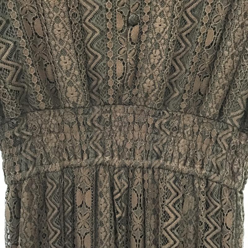 オリーブデオリーブ OLIVE des OLIVE ワンピース ロングスカート FREE 無地 茶 / ブラウン / brown レディース USED 古着 中古 10160633