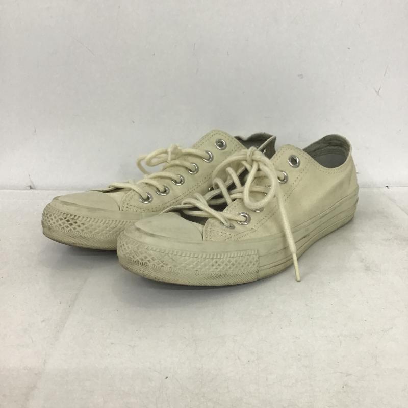 コンバース CONVERSE スニーカー スニーカー 1SD157 ALL STAR OX 24cm 24.0cm ロゴ、文字 アイボリー / アイボリー / レディース USED 古着 中古 10160638