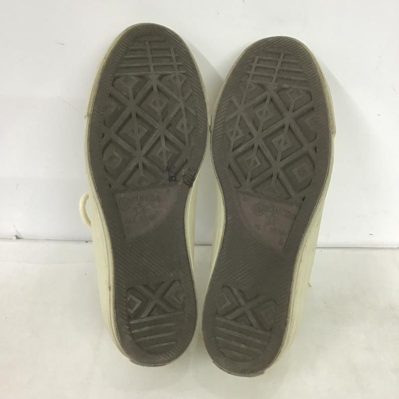 コンバース CONVERSE スニーカー スニーカー 1SD157 ALL STAR OX 24cm 24.0cm ロゴ、文字 アイボリー / アイボリー / レディース USED 古着 中古 10160638