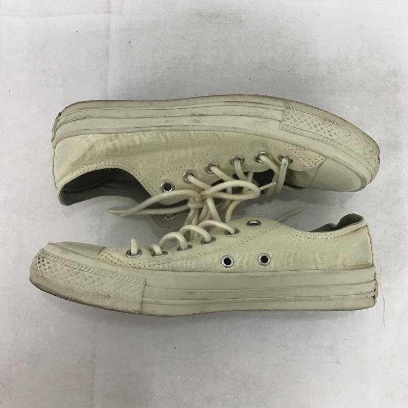 コンバース CONVERSE スニーカー スニーカー 1SD157 ALL STAR OX 24cm 24.0cm ロゴ、文字 アイボリー / アイボリー / レディース USED 古着 中古 10160638