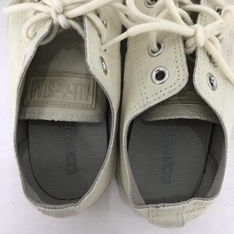 コンバース CONVERSE スニーカー スニーカー 1SD157 ALL STAR OX 24cm 24.0cm ロゴ、文字 アイボリー / アイボリー / レディース USED 古着 中古 10160638