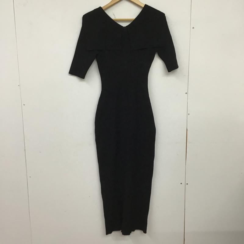 リエンダ rienda ワンピース ロングスカート M 無地 黒 / ブラック / black レディース USED 古着 中古 10160640