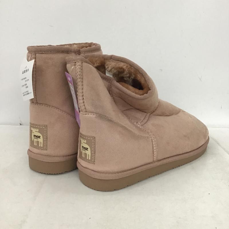 モズ moz ブーツ ショートブーツ ボア LL ロゴ、文字 桃 / ピンク / pink レディース USED 古着 中古 10160641