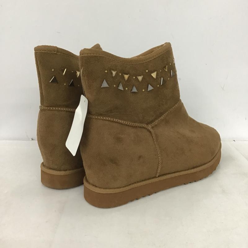 古着 USED ブーツ ショートブーツ スクエアFHインヒール スタッズ LL  茶 / ブラウン / brown レディース USED 古着 中古 10160643