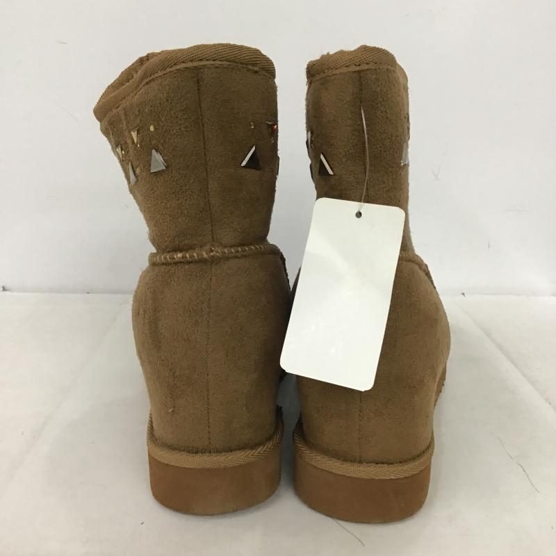 古着 USED ブーツ ショートブーツ スクエアFHインヒール スタッズ LL  茶 / ブラウン / brown レディース USED 古着 中古 10160643