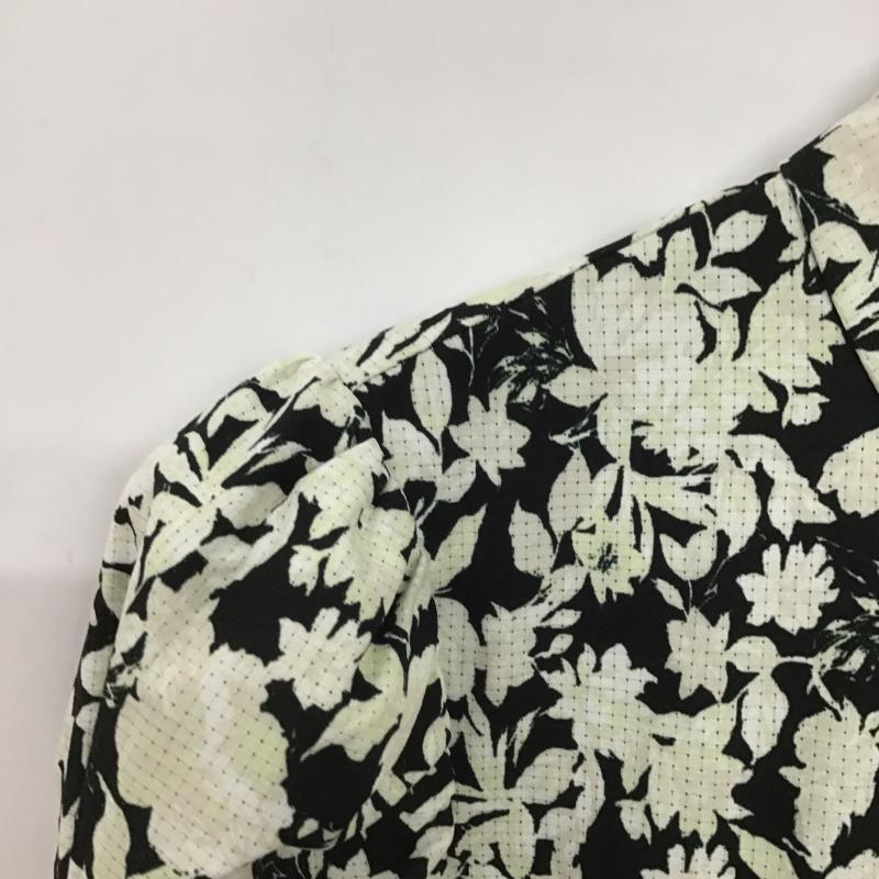 リエンダ rienda ワンピース ひざ丈スカート M 総柄 黒 / ブラック / black レディース USED 古着 中古 10160646