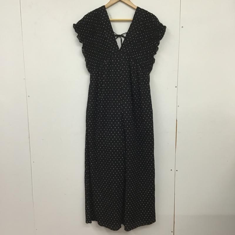 ローリーズファーム LOWRYS FARM サロペット・オーバーオール サロペット、オーバーオール M ドット 黒 / ブラック / black レディース USED 古着 中古 10160648