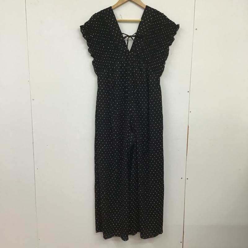ローリーズファーム LOWRYS FARM サロペット・オーバーオール サロペット、オーバーオール M ドット 黒 / ブラック / black レディース USED 古着 中古 10160648