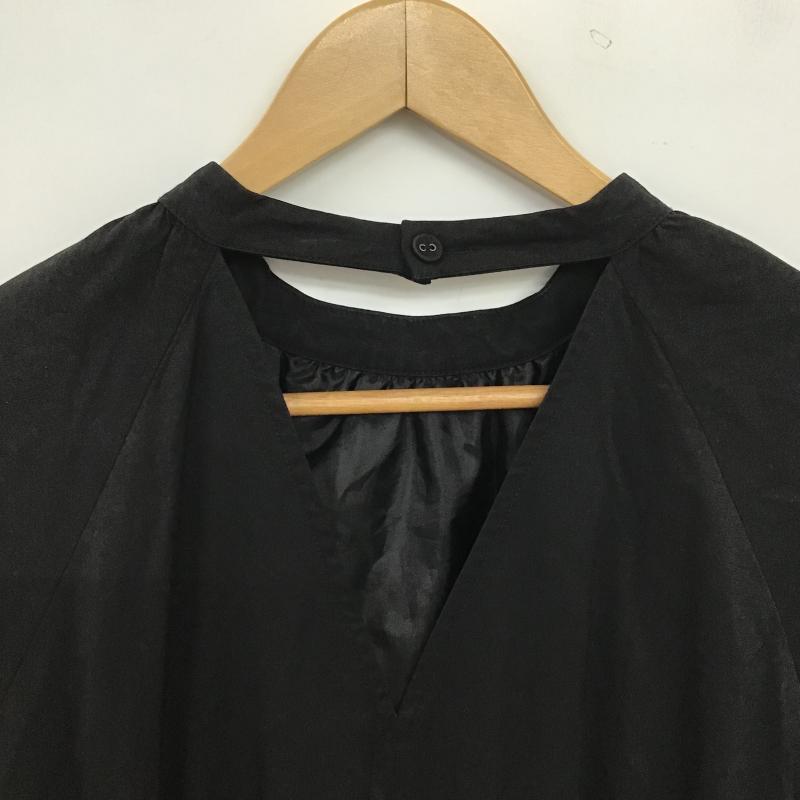 マウジー MOUSSY ワンピース ロングスカート 2 無地 黒 / ブラック / black レディース USED 古着 中古 10160649