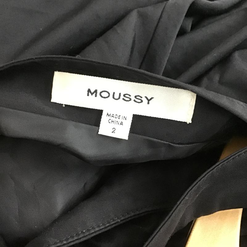 マウジー MOUSSY ワンピース ロングスカート 2 無地 黒 / ブラック / black レディース USED 古着 中古 10160649