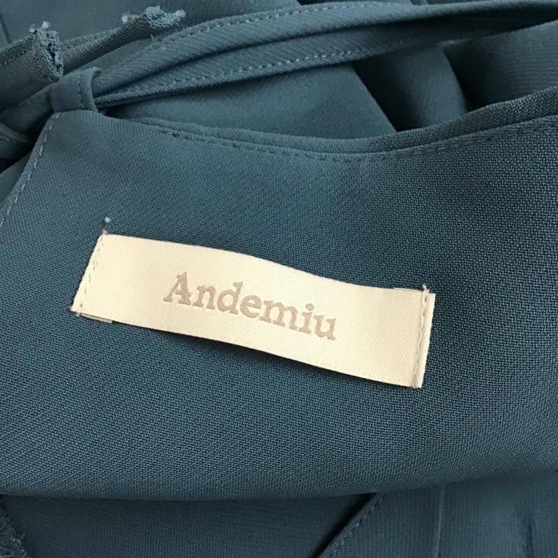 アンデミュウ Andemiu ワンピース ロングスカート FREE 無地 緑 / グリーン / green レディース USED 古着 中古 10160651