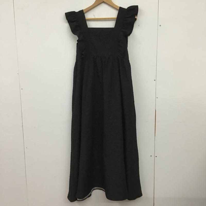 フリークスストア FREAK S STORE ワンピース ロングスカート FREE 無地 黒 / ブラック / black レディース USED 古着 中古 10160654