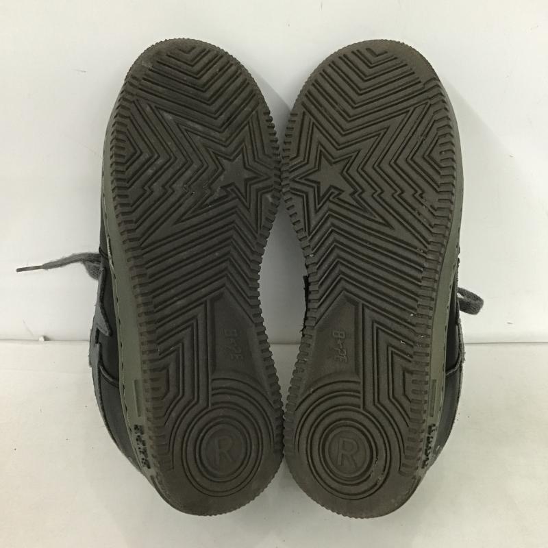 アベイシングエイプ A BATHING APE スニーカー スニーカー BAPE STA 24cm 24.0cm ロゴ、文字 黒 / ブラック / black X 灰 / グレー / gray レディース USED 古着 中古 10160655