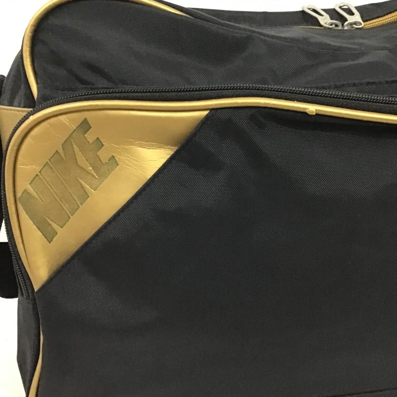 ナイキ NIKE ショルダーバッグ ショルダーバッグ スポーツバッグ ロゴ、文字 黒 / ブラック / black X 金 / ゴールド / gold color メンズ USED 古着 中古 10160659