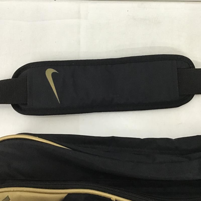 ナイキ NIKE ショルダーバッグ ショルダーバッグ スポーツバッグ ロゴ、文字 黒 / ブラック / black X 金 / ゴールド / gold color メンズ USED 古着 中古 10160659
