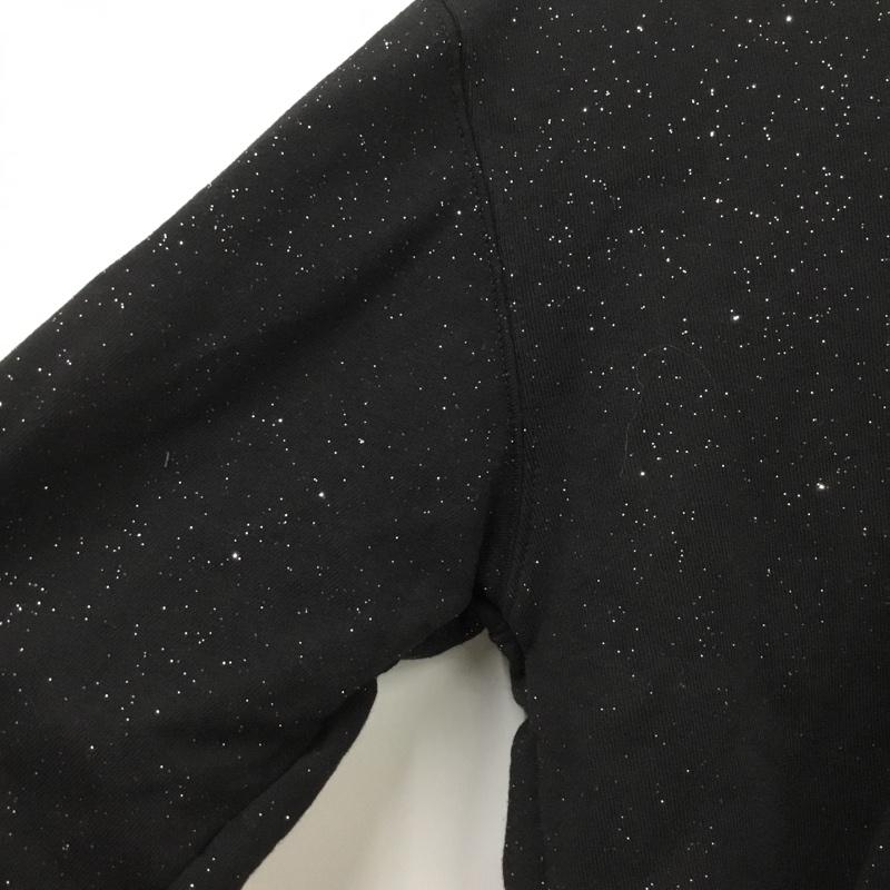 ナインティナインティ 9090 パーカー 長袖 S ロゴ、文字 黒 / ブラック / black レディース USED 古着 中古 10160661