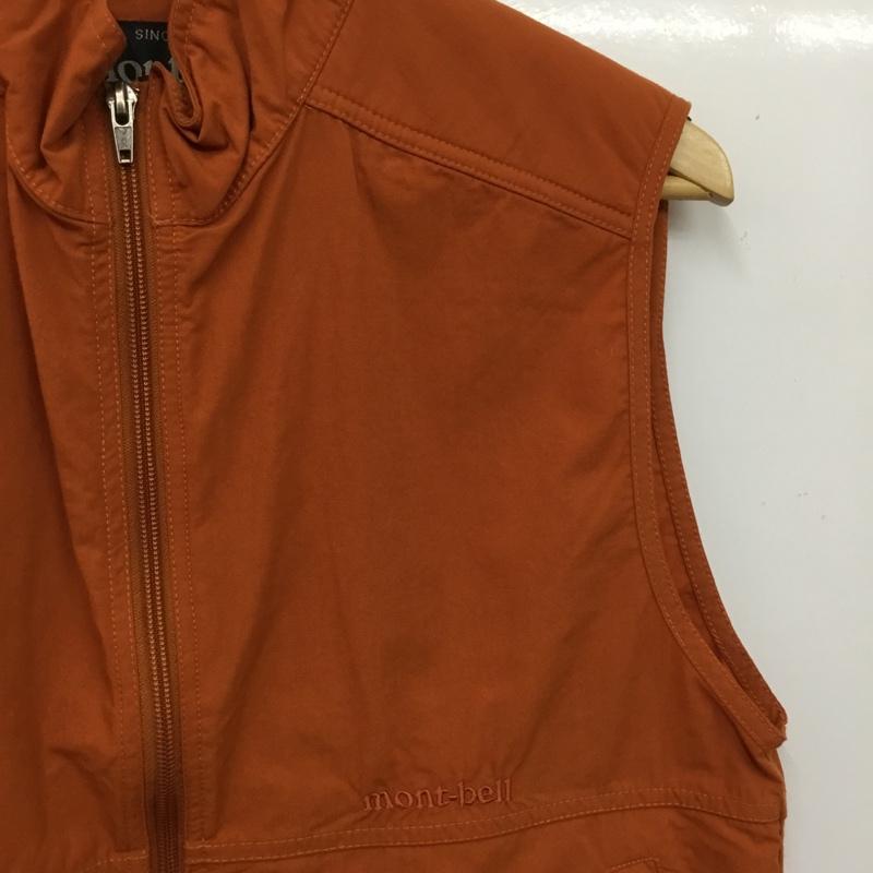 モンベル mont-bell ベスト ベスト M 無地 橙 / オレンジ / orange レディース USED 古着 中古 10160662