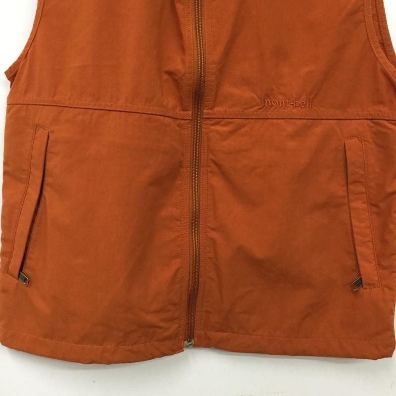 モンベル mont-bell ベスト ベスト M 無地 橙 / オレンジ / orange レディース USED 古着 中古 10160662
