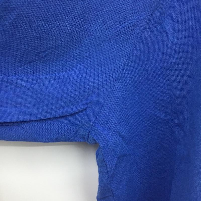 スタディオクリップ studio CLIP シャツ、ブラウス 半袖 L 無地 青 / ブルー / blue レディース USED 古着 中古 10160668