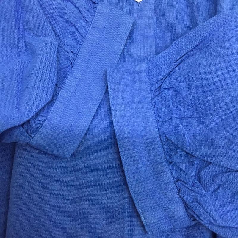 スタディオクリップ studio CLIP シャツ、ブラウス 半袖 L 無地 青 / ブルー / blue レディース USED 古着 中古 10160668