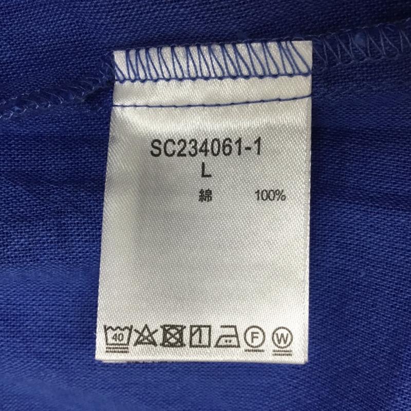 スタディオクリップ studio CLIP シャツ、ブラウス 半袖 L 無地 青 / ブルー / blue レディース USED 古着 中古 10160668