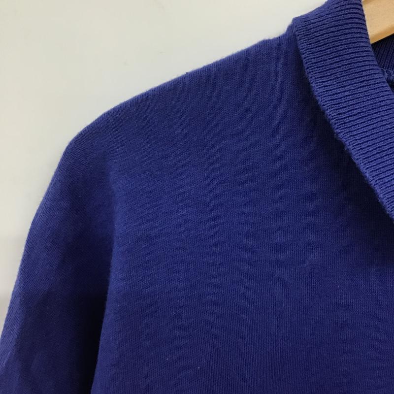 古着 USED ポロシャツ 半袖 半袖ポロシャツ カラーシャツ 半袖カットソー L プリント 青 / ブルー / blue メンズ USED 古着 中古 10160669