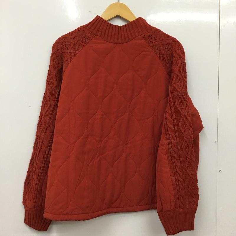 ニコアンド niko and... ニット、セーター 長袖 M 無地 赤 / レッド / red レディース USED 古着 中古 10160670