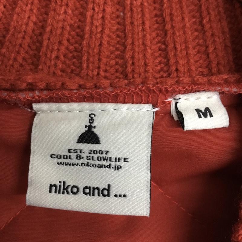 ニコアンド niko and... ニット、セーター 長袖 M 無地 赤 / レッド / red レディース USED 古着 中古 10160670