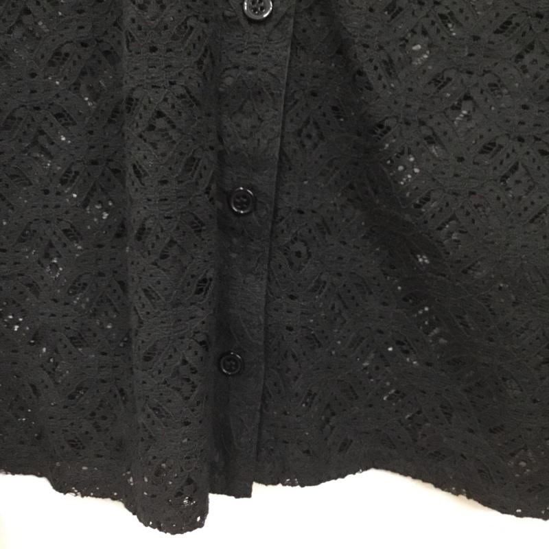 ローリーズファーム LOWRYS FARM シャツ、ブラウス 長袖 レースブラウス タグ付 FREE 無地 黒 / ブラック / black レディース USED 古着 中古 10160672