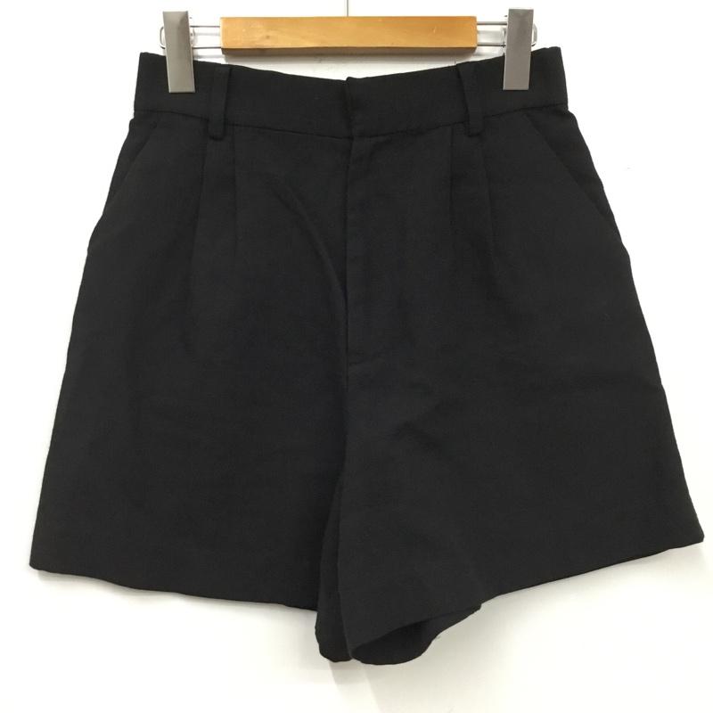 ザラ ZARA パンツ ショートパンツ XS 無地 黒 / ブラック / black レディース USED 古着 中古 10160674