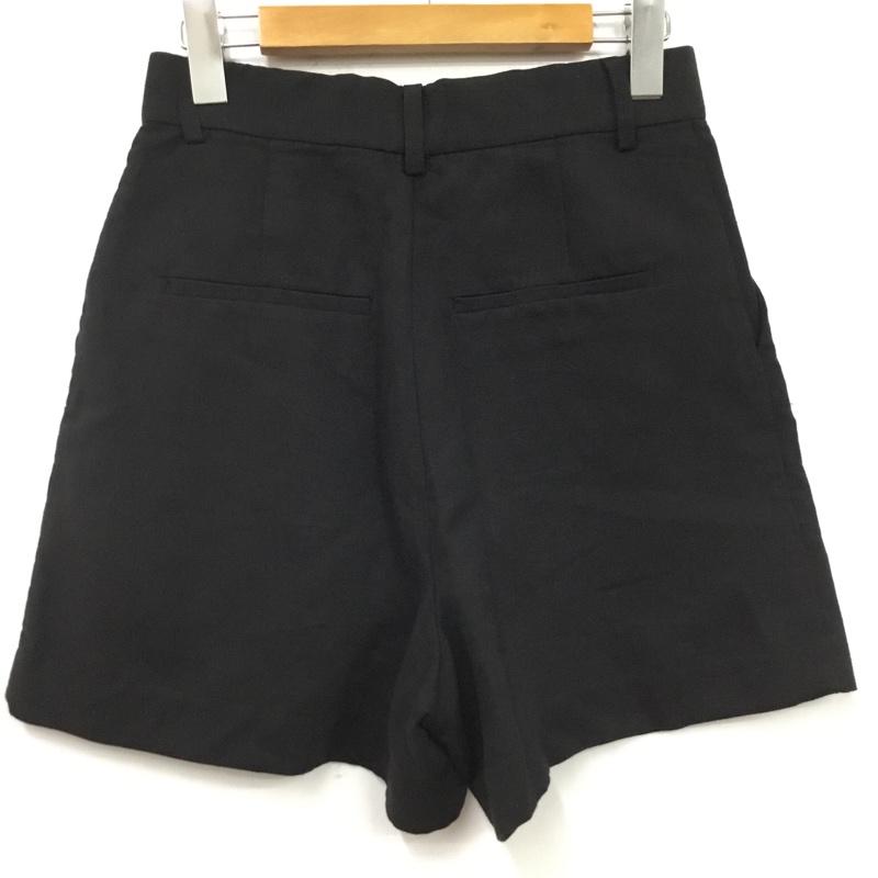 ザラ ZARA パンツ ショートパンツ XS 無地 黒 / ブラック / black レディース USED 古着 中古 10160674