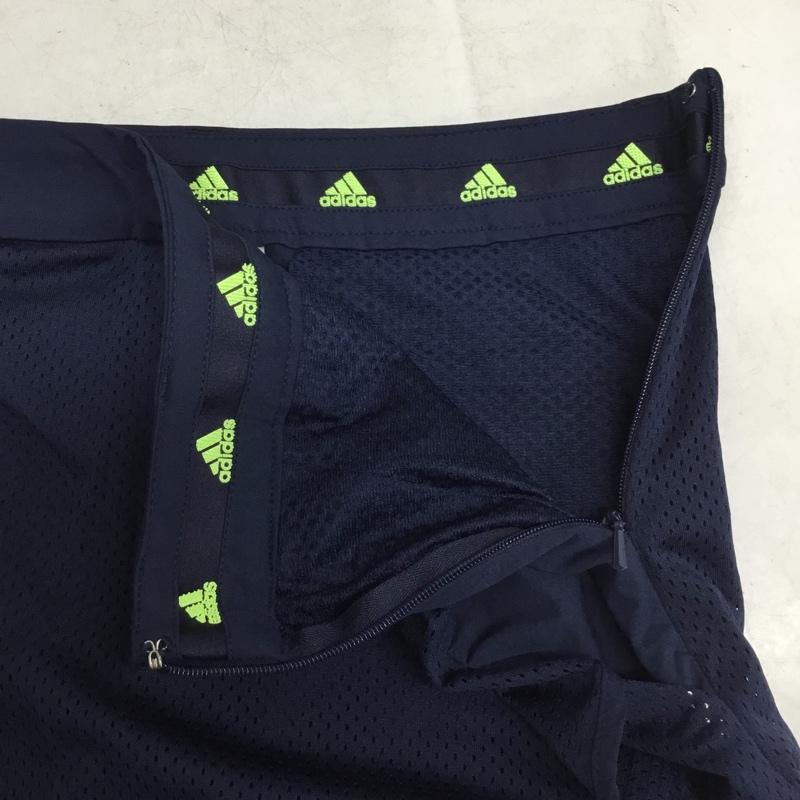 アディダス adidas スカート ミニスカート FJ3869 インナー付 メッシュスカート M 無地 紺 / ネイビー / navy レディース USED 古着 中古 10160678