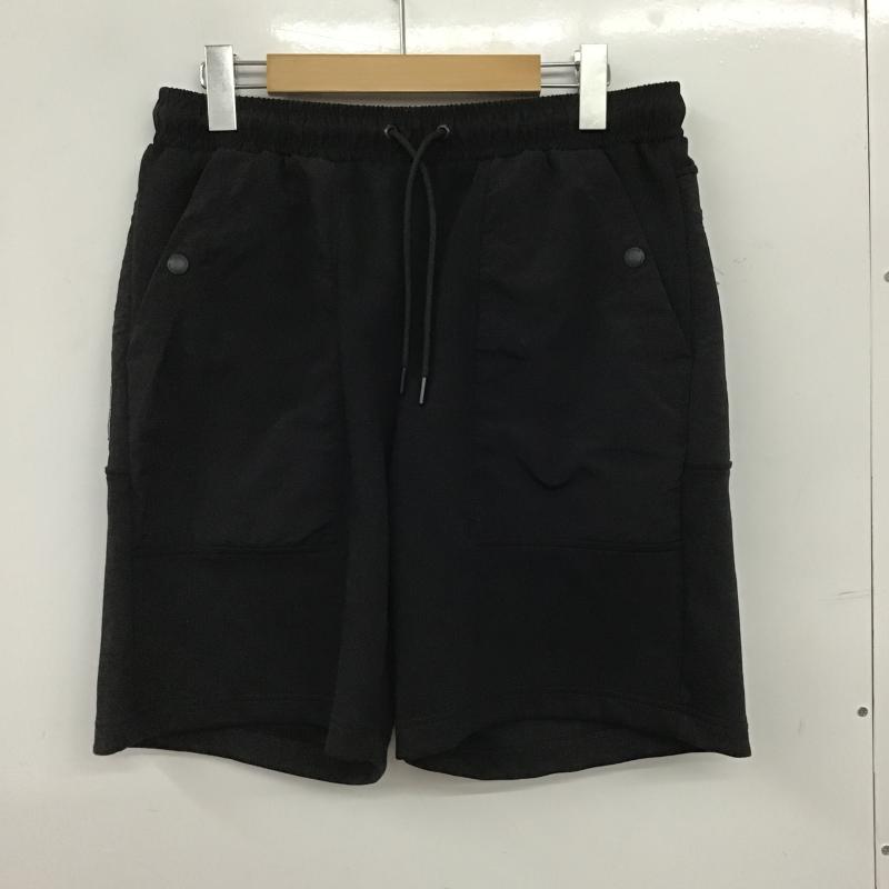 ジーユー GU パンツ ショートパンツ 321-351033 ハーフパンツ M ロゴ、文字 黒 / ブラック / black メンズ USED 古着 中古 10160681