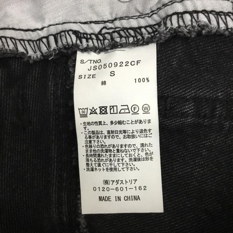 ジーナシス JEANASIS スカート ミニスカート S 無地 黒 / ブラック / black レディース USED 古着 中古 10160683