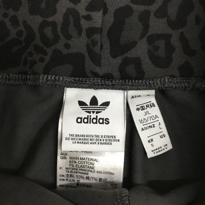 アディダス adidas ボトムス ボトムス スパッツ L 総柄 灰 / グレー / gray レディース USED 古着 中古 10160687