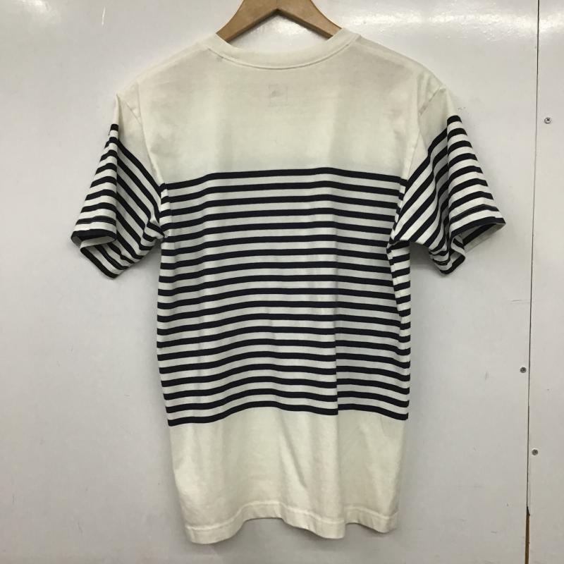 ザノースフェイス THE NORTH FACE Tシャツ 半袖 nt31950 半袖カットソー L ロゴ、文字 白 / ホワイト / white X 紺 / ネイビー / navy メンズ USED 古着 中古 10160688