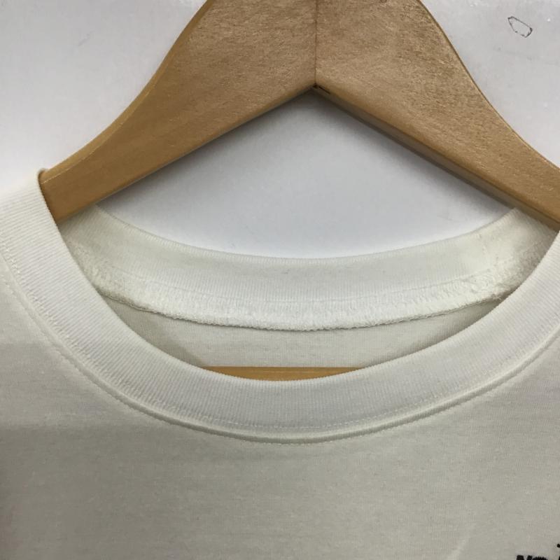 ザノースフェイス THE NORTH FACE Tシャツ 半袖 nt31950 半袖カットソー L ロゴ、文字 白 / ホワイト / white X 紺 / ネイビー / navy メンズ USED 古着 中古 10160688