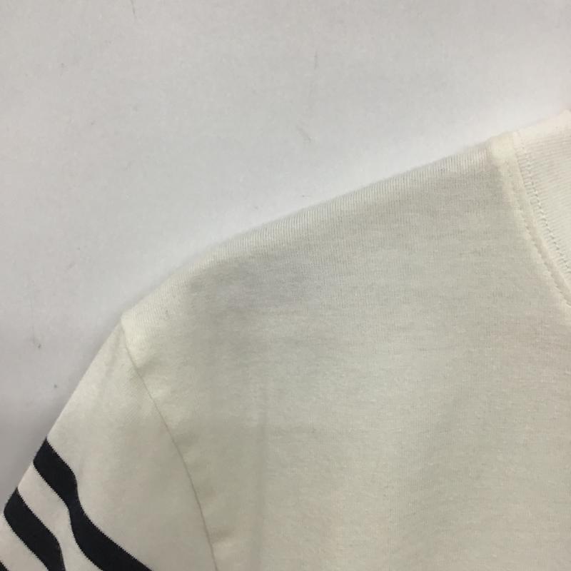 ザノースフェイス THE NORTH FACE Tシャツ 半袖 nt31950 半袖カットソー L ロゴ、文字 白 / ホワイト / white X 紺 / ネイビー / navy メンズ USED 古着 中古 10160688