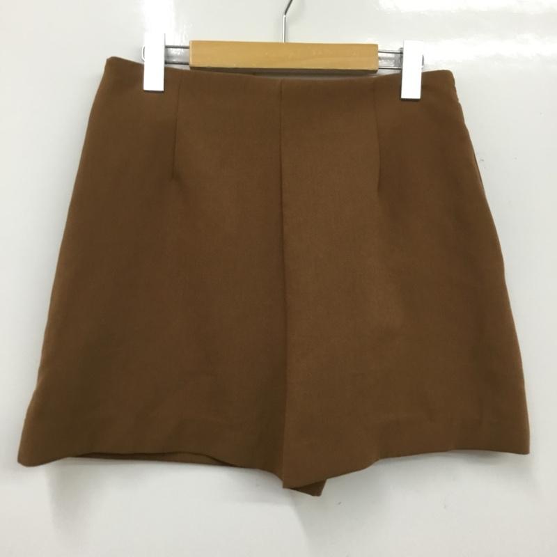 ザラ ZARA パンツ ショートパンツ L 無地 茶 / ブラウン / brown レディース USED 古着 中古 10160689