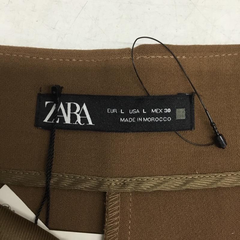 ザラ ZARA パンツ ショートパンツ L 無地 茶 / ブラウン / brown レディース USED 古着 中古 10160689