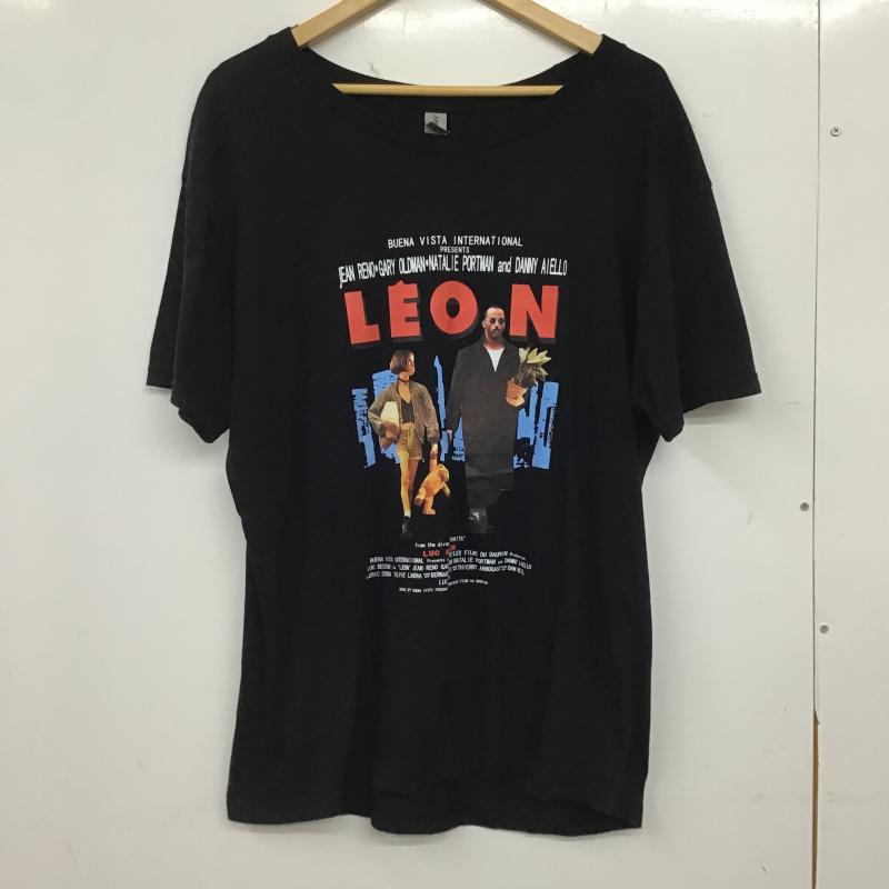 ギルダン GILDAN Tシャツ 半袖 半袖カットソー プリントTシャツ クルーネックカットソー L プリント 黒 / ブラック / black メンズ USED 古着 中古 10160690