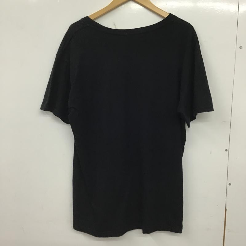 ギルダン GILDAN Tシャツ 半袖 半袖カットソー プリントTシャツ クルーネックカットソー L プリント 黒 / ブラック / black メンズ USED 古着 中古 10160690
