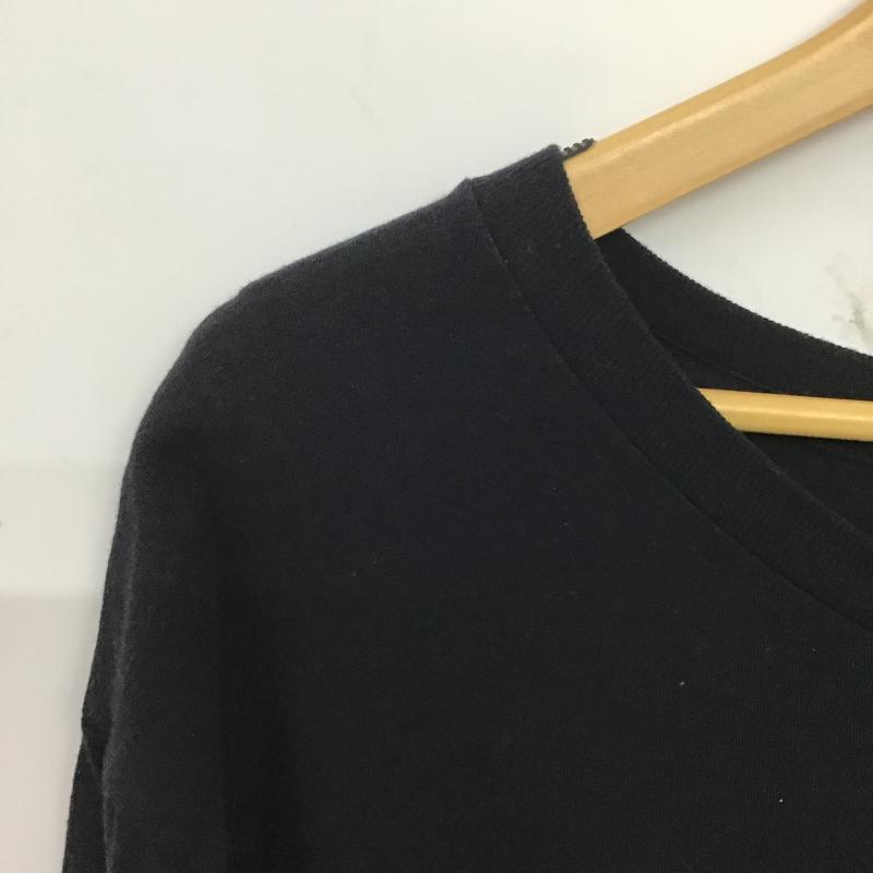 ギルダン GILDAN Tシャツ 半袖 半袖カットソー プリントTシャツ クルーネックカットソー L プリント 黒 / ブラック / black メンズ USED 古着 中古 10160690