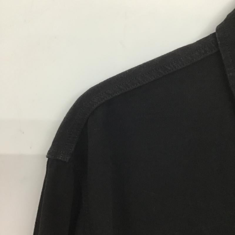 マインデニム MINEDENIM シャツ、ブラウス 長袖 長袖シャツ 無地シャツ カラーシャツ 2 無地 黒 / ブラック / black メンズ USED 古着 中古 10160691