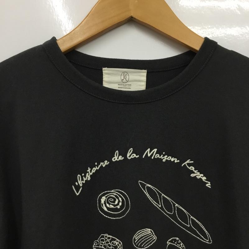 サマンサモスモス Samansa Mos2 Tシャツ 半袖 FREE プリント チャコールグレー / チャコールグレー / レディース USED 古着 中古 10160694